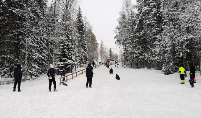 Hakojärven pulkkamäki ja kuntoportaat