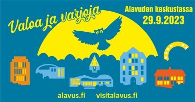 Valoa ja varjoja –tapahtuma järjestetään Alavuden keskustassa jo kuudetta kertaa syyskuun viimeisenä perjantaina eli 29.9.2023. Tervetuloa!