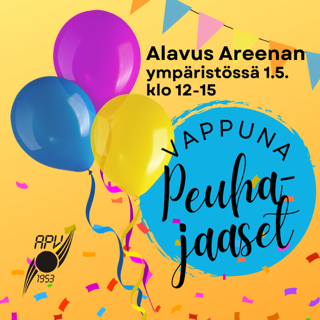 Vapputapahtuma Peuhajaaset 1.5.2025 klo 12-15 Alavus Areenan ympäristössä.