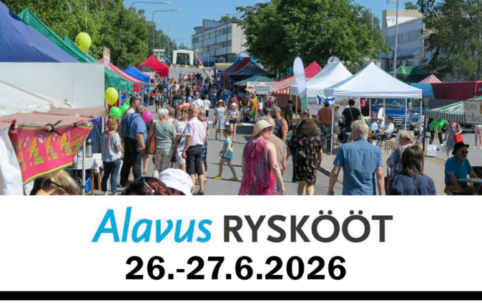 Tervetuloa Alavuden keskustaan Rysköö-markkinoille viikko jälkeen juhannuksen.