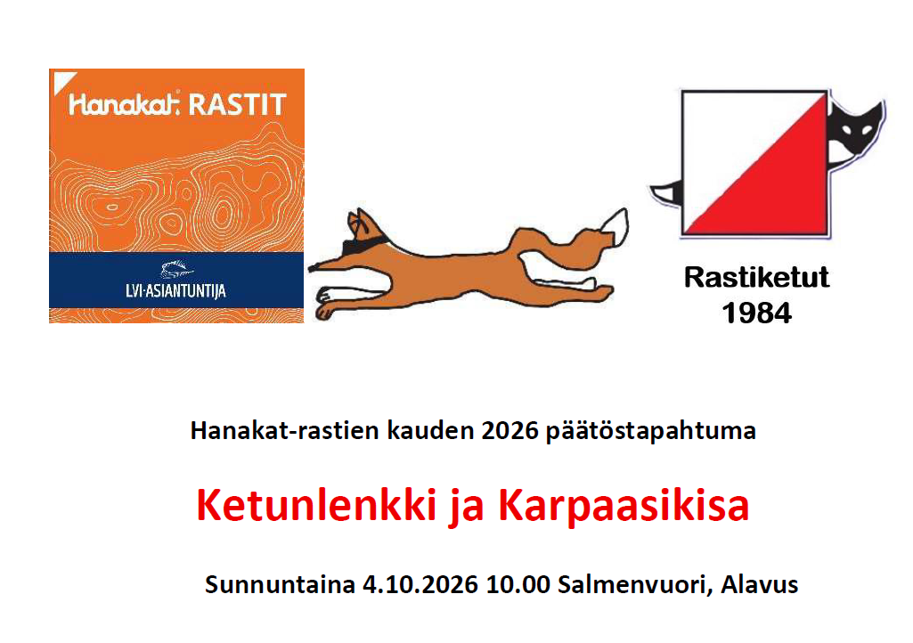 Hanakat-rastit päätöstapahtuma 4.10.2026.